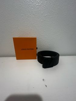 1:1 REAL LEATHER LV BELT ALL BLACK