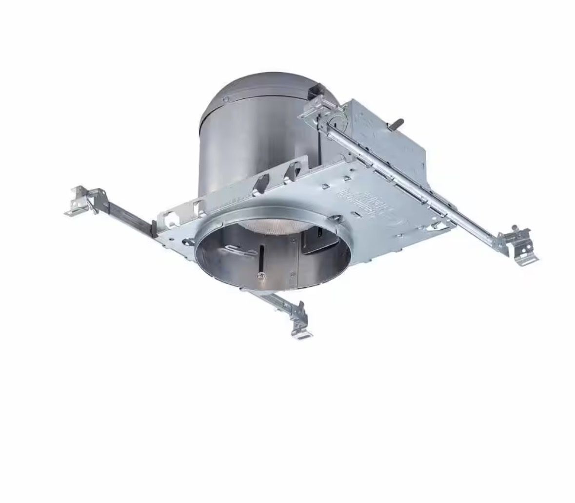 Commercial Electric 6 in. Aluminum IC Rated New Construction Recessed Can Airtight Housing (4-Pack)