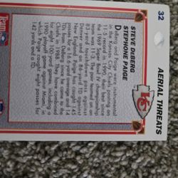 Chiefs Football Card
