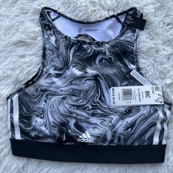 Adidas Women's Black and White Sports Bra New