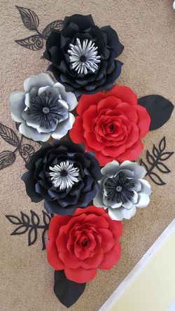 Paper flowers decoration.