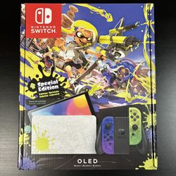Splatoon 3 Nintendo Switch OLED System Console CIB w/ Screen Protector