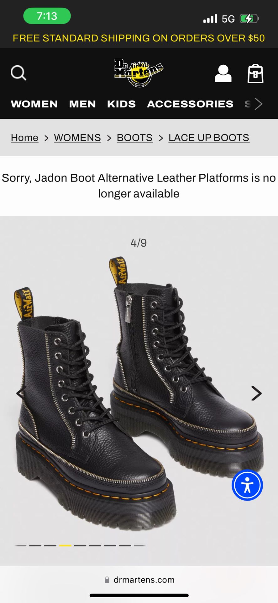 Dr. Martens Size 6 - Alternative Jadon boot 🥾 
