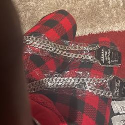 Only two iced out hip-hop Cuban link 24 inch chains left