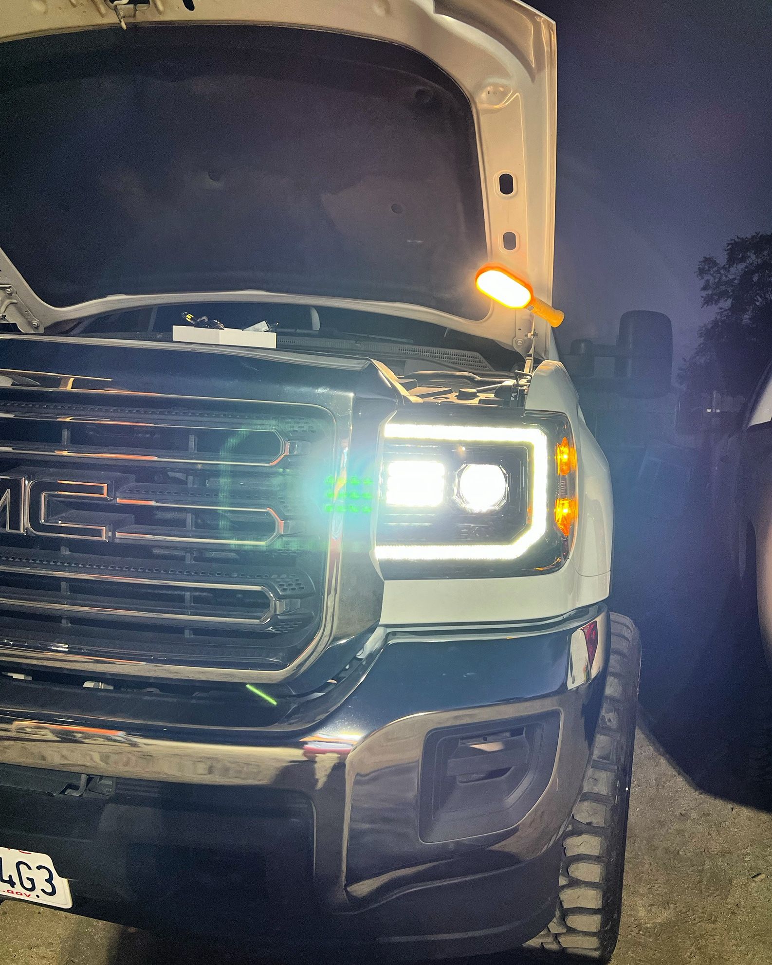White 9005 HB3 LED Bulbs Headlight Conversion Kit High Beam Bright