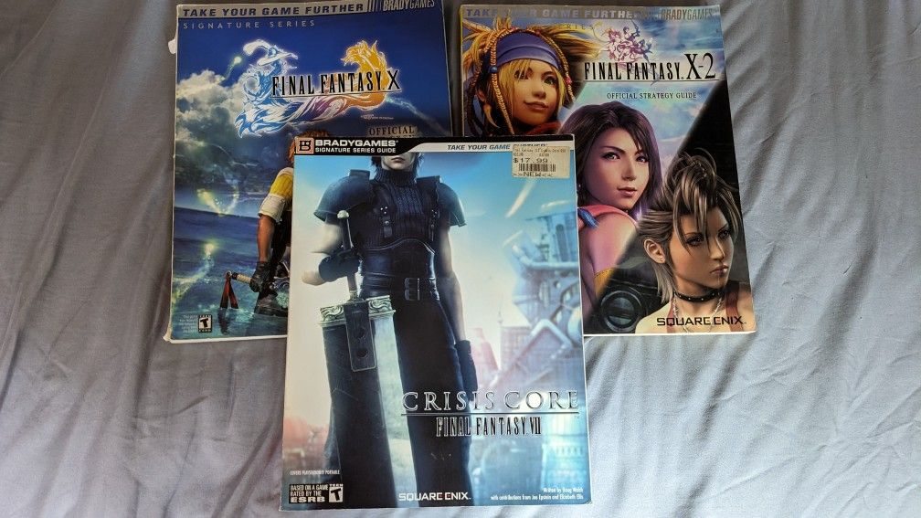 Final Fantasy X, X2, and Crisis Core Strategy Guides for Sale in West