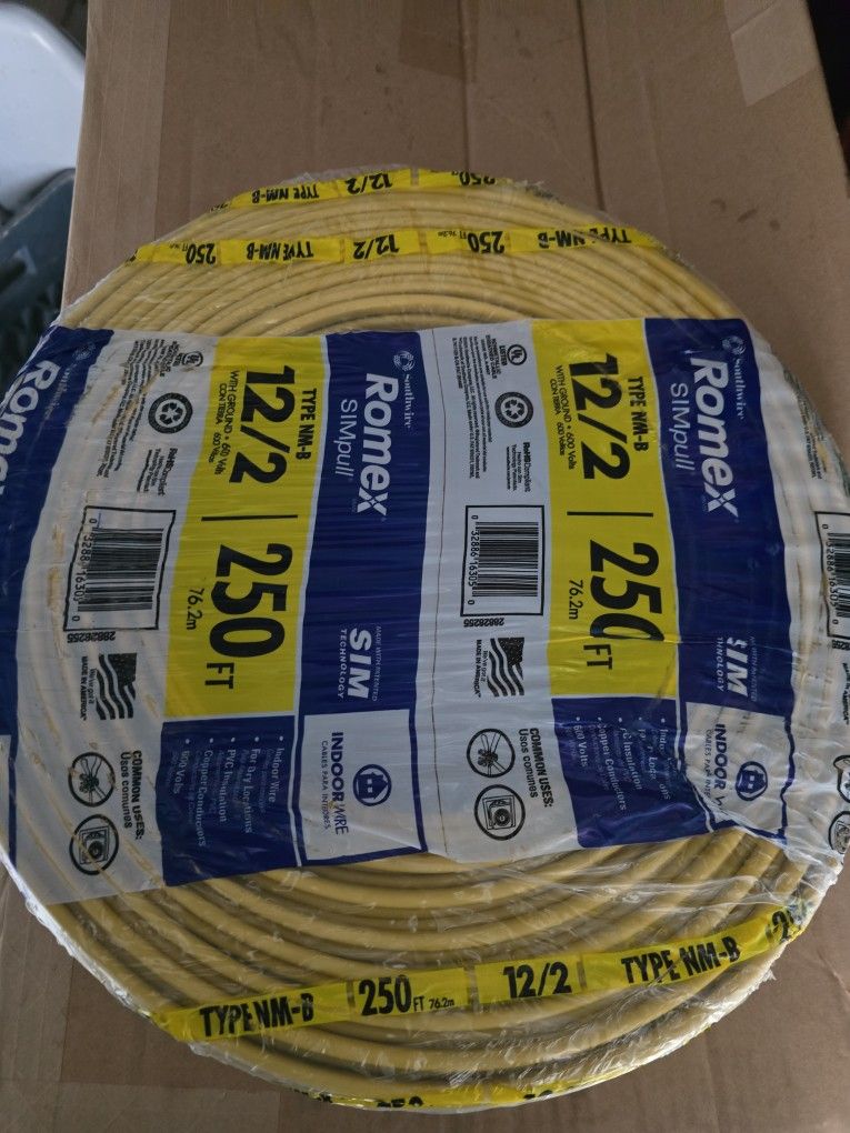 Romex 12/2 Type NM-B 250 FT