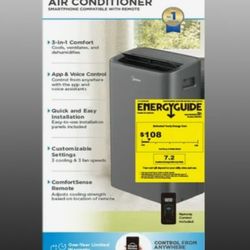 Midea 3 in 1 portable air conditioner