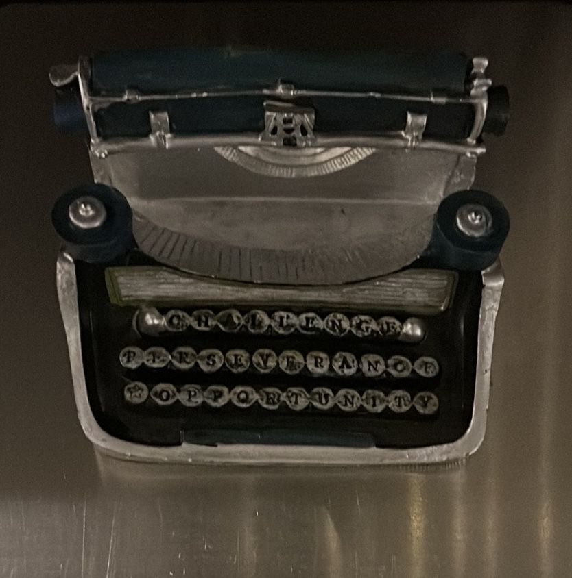 Vintage Style Typewriter Business Card Holder