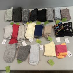 New Socks: 8-Heavy-$4 ea; 5 Med; $3 ea; 6 Lightweight-$2 ea & 2 Lightweight-$1.75&$1.50- OR ALL 21 pairs for $58