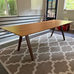 Rare 2000s IKEA Stockholm Walnut Dining Table 94”