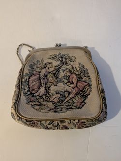 Retro purse 1950's Vintage JR Miami Vintage Purse Tapestry Needlepoint. Like new never used.  