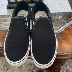 Vans Black/white Slip Ons