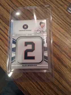 Topps Alex Bregman Houston Astros Jersey Number Medallion Card