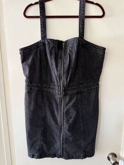 Wild fable xxl black jean zip up dress