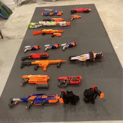 Nerf Guns (darts and magazines included )