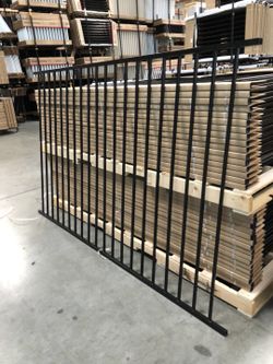 Wrought iron steel fence panels 5’x8’