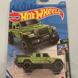 2021 Hot Wheels #117 HW Getaways '20 Jeep Gladiator Green