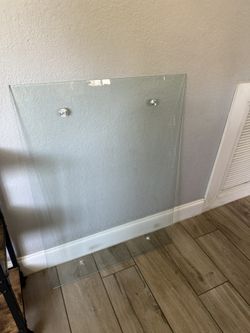 27.5 X 38 Glass Table/ Desk Top 