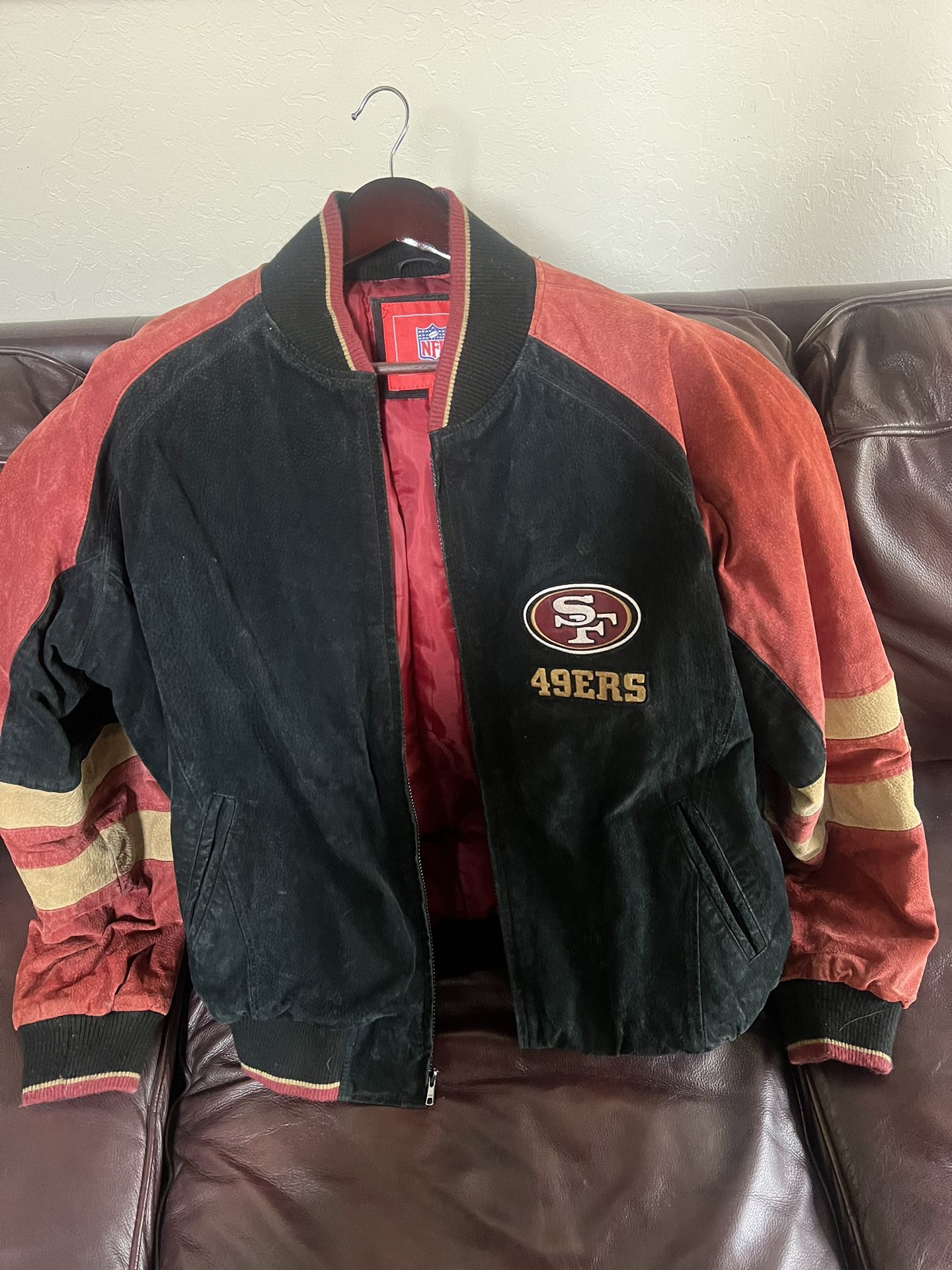 Vintage San Francisco Niners Leather/Suede Bomber Jacket