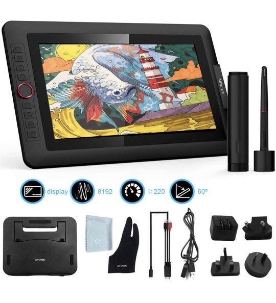 XP PEN Artist12 Pro Inch FHD Drawing Monitor Pen Display 72