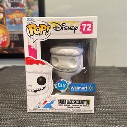 Disney D.I.Y. White Santa Jack Skellington Nightmare Before Christmas Pop Figure