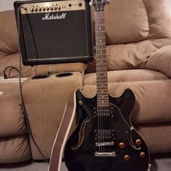 Washburn  OCSAR SCHMIDT Delta Blues Guitar  AND  MARSHALL AMP
