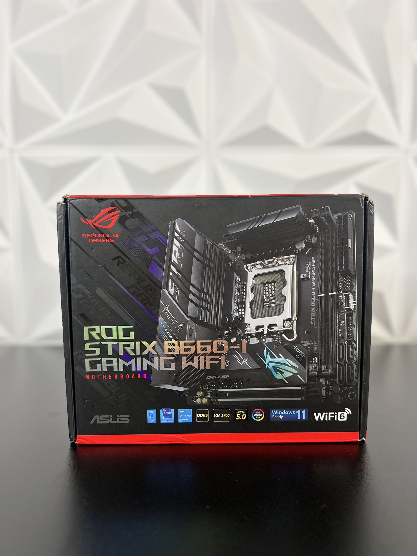 ASUS ROG Strix B660-I Gaming WiFi LGA 1700 Mini-ITX DDR5 Intel Motherboard