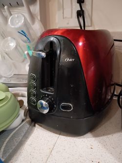 Oster 2-Slice Toaster Red and Black