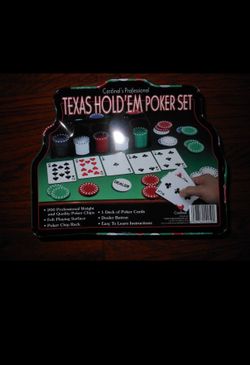 New Texas hold'em poker set - Cardinal's professional