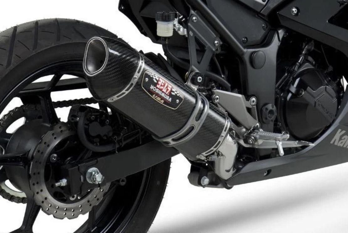 Slip On Yoshimura Exhaust Carbon R77 Mufflers Exhaust Kawasaki Ninja 300 R 2013 - 2017 CARBON Pipa Tubería