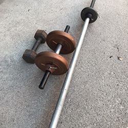 Barbell, Dumbbell, Weights To Enjoy