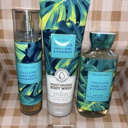 Bath & Body Works Thailand Sweet Kiwi & Starfruit Set 