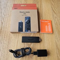 Brand NEW! - Amazon Fire TV Stick HD (newest model), free and live TV, Alexa Voice Remote, smart home controls, HD streaming