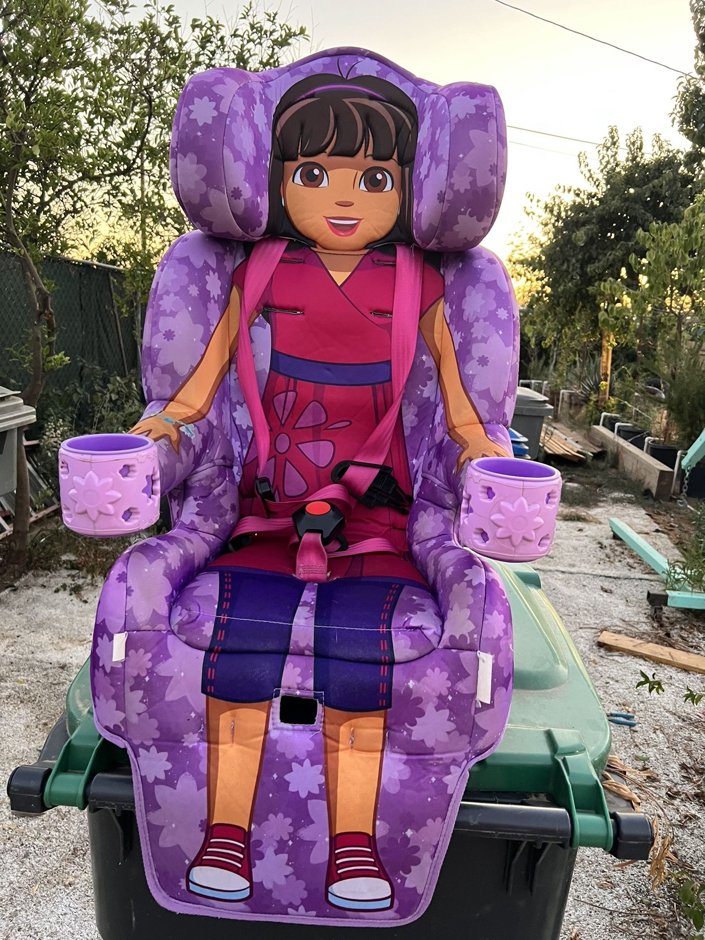 Kidsembrace 2-in-1 Harness Booster Car Seat, Dora The Explorer