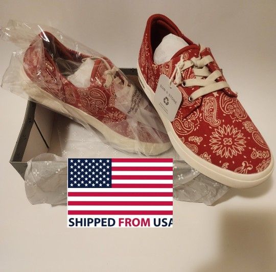 Sun+Stone Men's Shoes Kiva Lace-Up Core Sneakers,White US Size 9.5 New