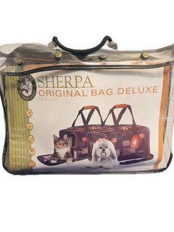SHERPA DOG OR CAT SMALL ANIMAL CARRIER ORIGINAL BAG DELUXE TRAVEL BAG
