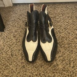 Matteo Massimo Alligator Dress Boots