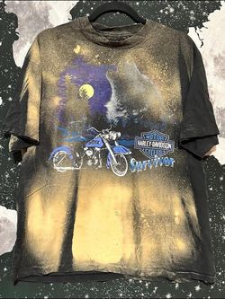 Harley Davidson Motorcycles Wolf Shirt