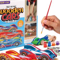 Made By Me Build & Paint Wooden Cars