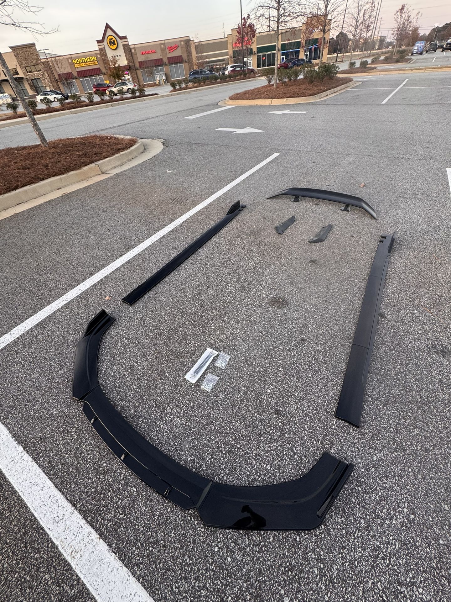 Universal Lip + Side Skirts + Spoiler Kit – Black/Red/Blue/Carbon