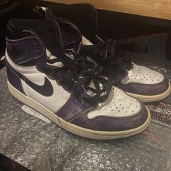 Jordan 1 Court Purple Size 8
