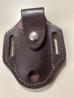 Brown Leather Belt Pouch