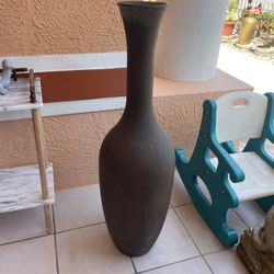 large glass vase for decoration measures 40 inches tall