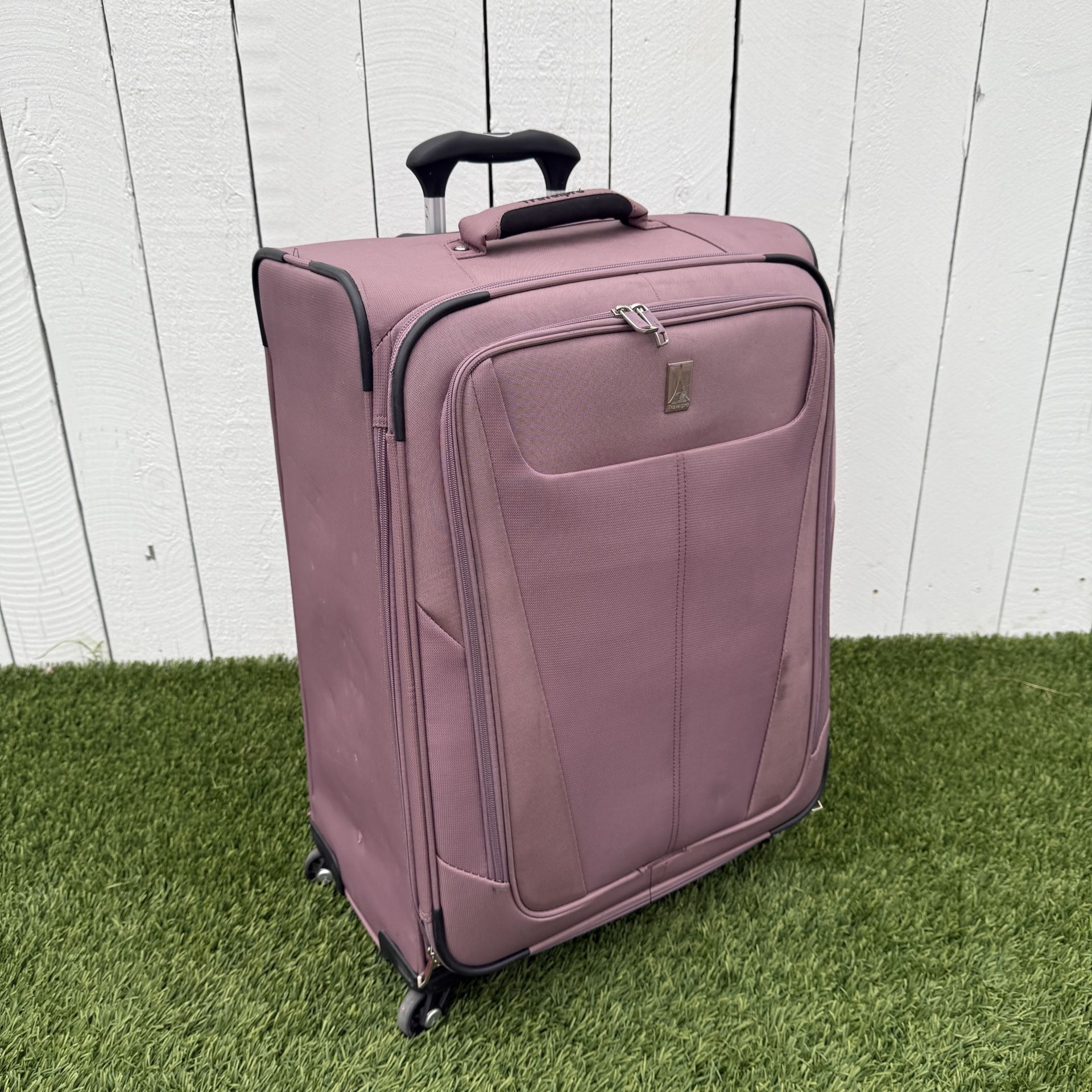 Travelpro Maxlite 5 | 25" Lightweight Spinner Softside Expandable Suitcase | Dusty Rose