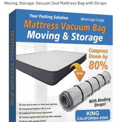 King/ Cali King Mattress Vacuum Storage Bag $20