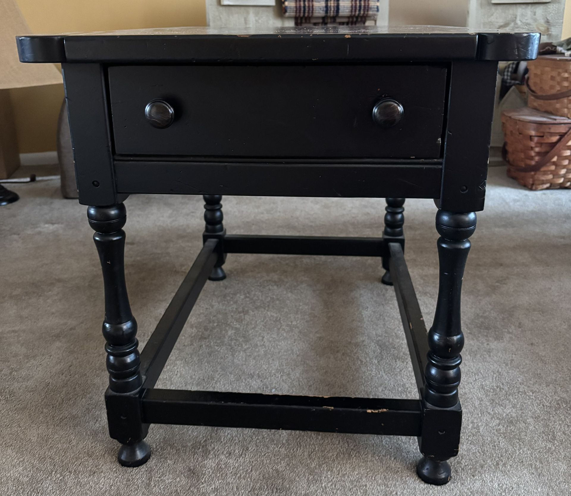 Black End Table