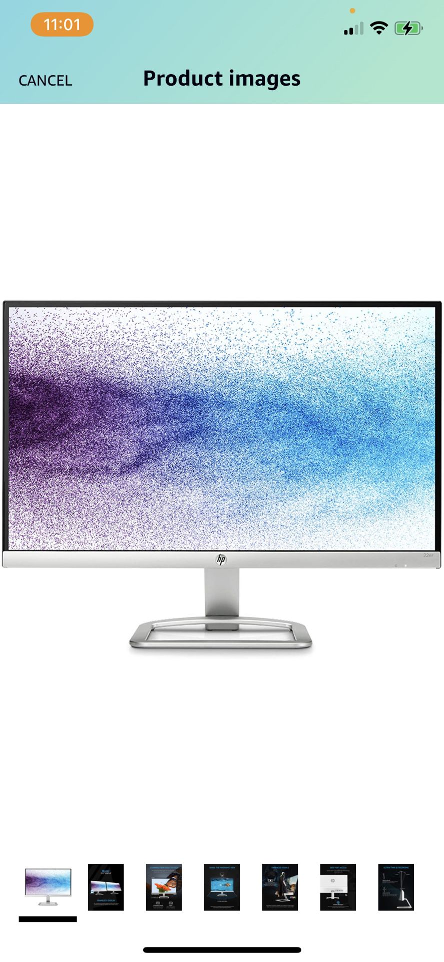 HP 1080p 21.5 in Monitor 