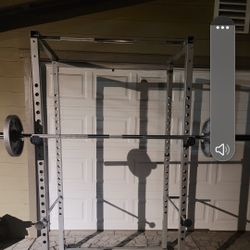 squat  Bench Press Rack n weights