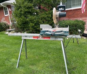 Bosch Miter Saw with Irwin Stablemate Stand
